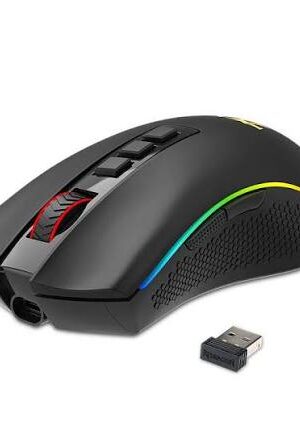mouse gamer redragon cobra pro sem fio preto